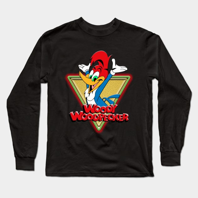 WOODY WOODPECKER TRI Long Sleeve T-Shirt by hackercyberattackactivity